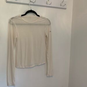 Alo Yoga Ribed Sea Coast Long Sleeve Ivory white